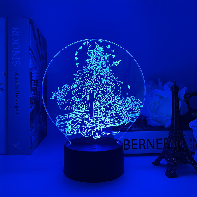 Arknights Night Light 3D Illusion Lamp Hot Game Light for Bedroom Decor LED Light Atmosphere Bedside 8 - Arknights Store
