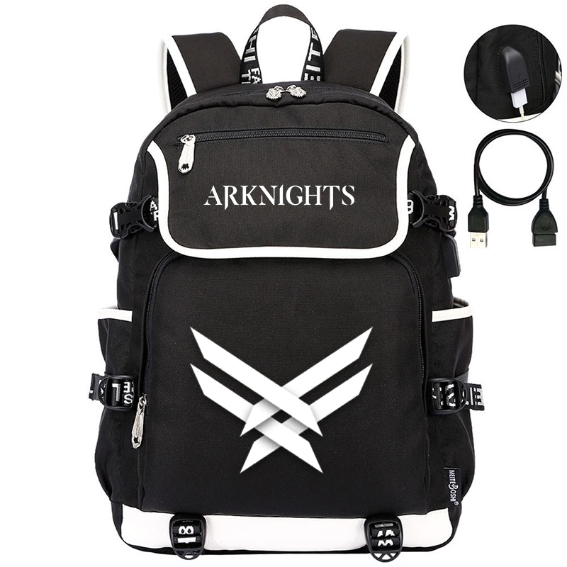 Game Arknights Backpacks Men Women USB Charging Laptop Travel Bags Teenager Student kids Backpack Casual Mochila - Arknights Store