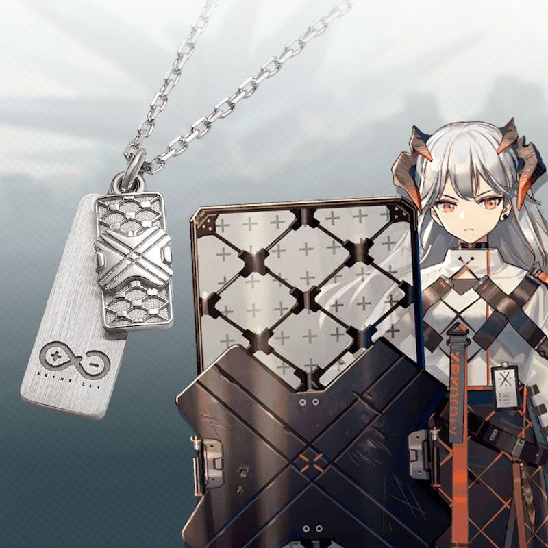 arknights Necklace woman Saria game necklace man Chain ladies pendant Girls Jewelry silver color Trendy stainless - Arknights Store