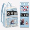 Arknights Pain Badge Transparent Backpack Anime Book Bags Laptop School Travel Girls Boys Rucksack Cartoon Gift - Arknights Store