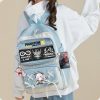 Arknights Pain Badge Transparent Backpack Anime Book Bags Laptop School Travel Girls Boys Rucksack Cartoon Gift 4 - Arknights Store