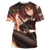 Arknights T Shirts Anime Game Girls 3D Print Streetwear Men Women Fashion Oversized Short Sleeve T 3 - Arknights Store