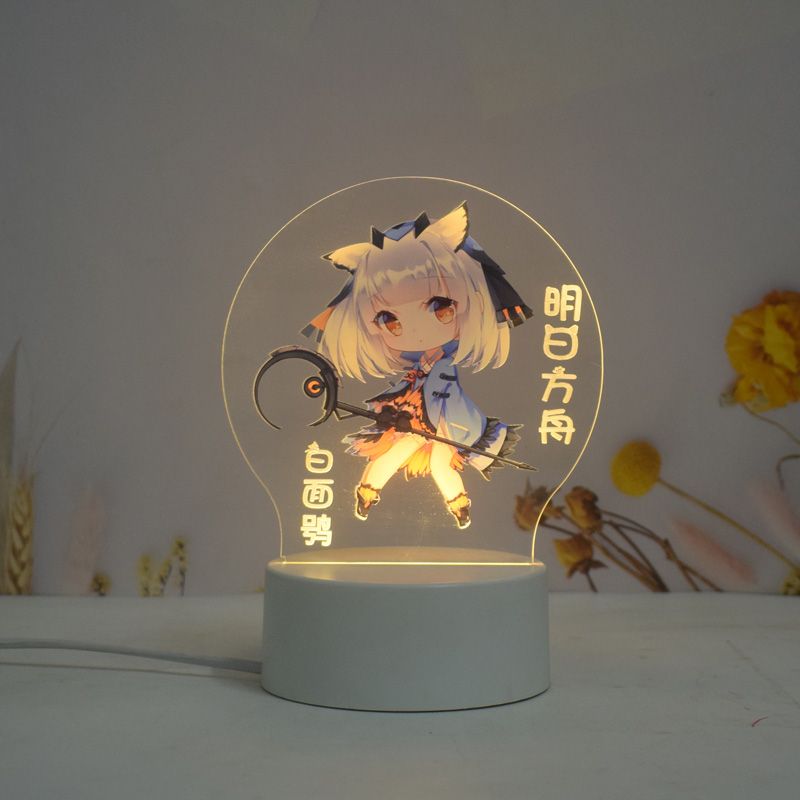 Arknights Toy Figures Lights 3D Night Lamp Specter Skadi Amiya Ptilopsis Acrylic Led Coloured Light Desktop 2 - Arknights Store