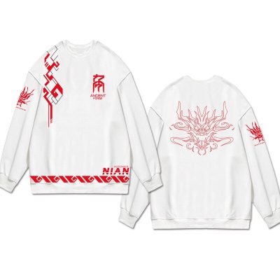 Game Arknights Amiya Thorns Nian Phantom Crewneck Sweatshirt Cosplay Costume Men Women Casual Hoodie Spring Autumn 1 - Arknights Merch