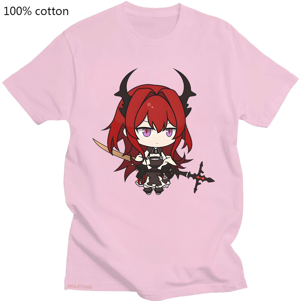Surtr Kawaii Cartoon T Shirt Hot Game Arknights Shirt Couple Casual Graphics Summer Short Sleeve T 1 - Arknights Store