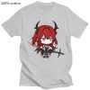 Surtr Kawaii Cartoon T Shirt Hot Game Arknights Shirt Couple Casual Graphics Summer Short Sleeve T 3 - Arknights Store