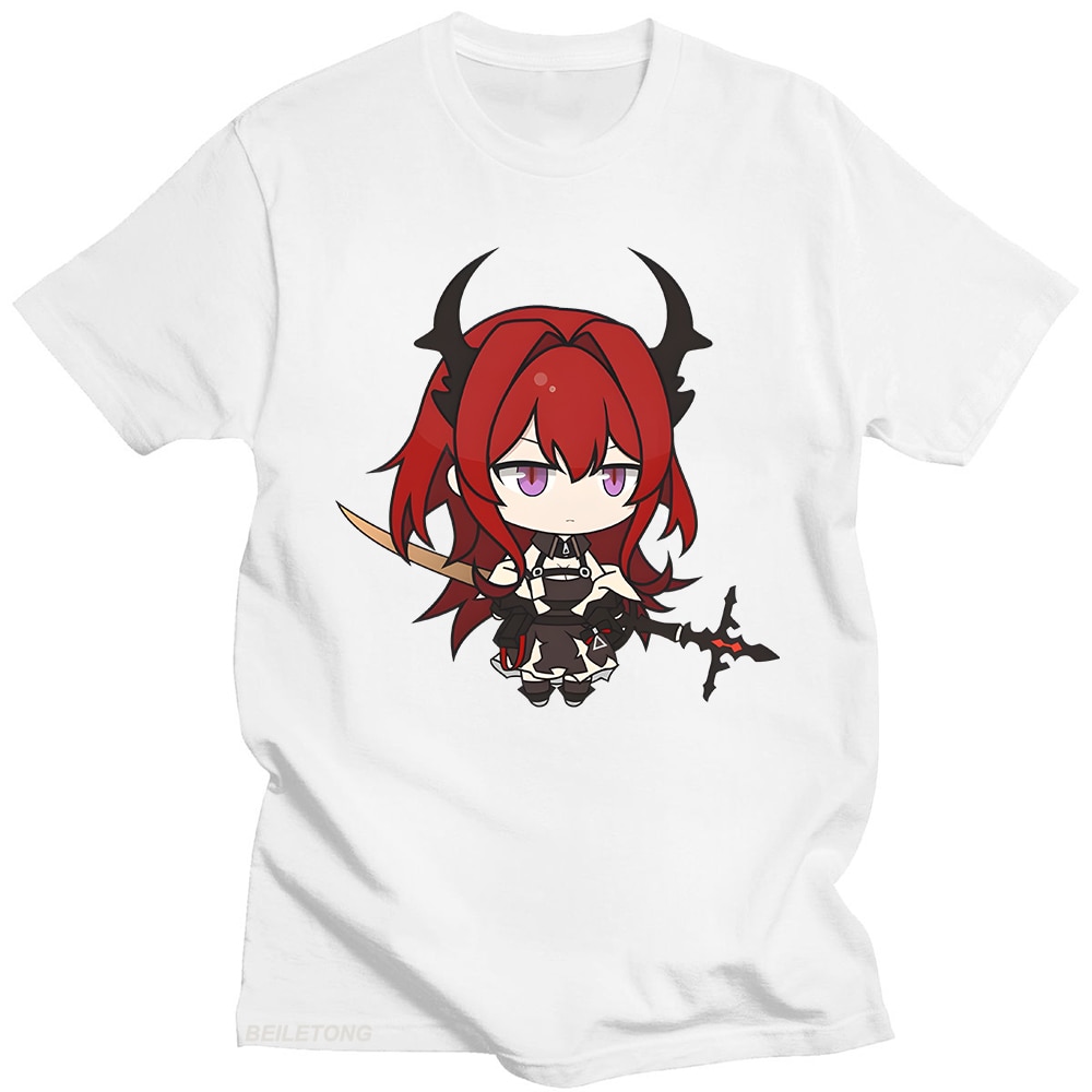 Surtr Kawaii Cartoon T Shirt Hot Game Arknights Shirt Couple Casual Graphics Summer Short Sleeve T - Arknights Store