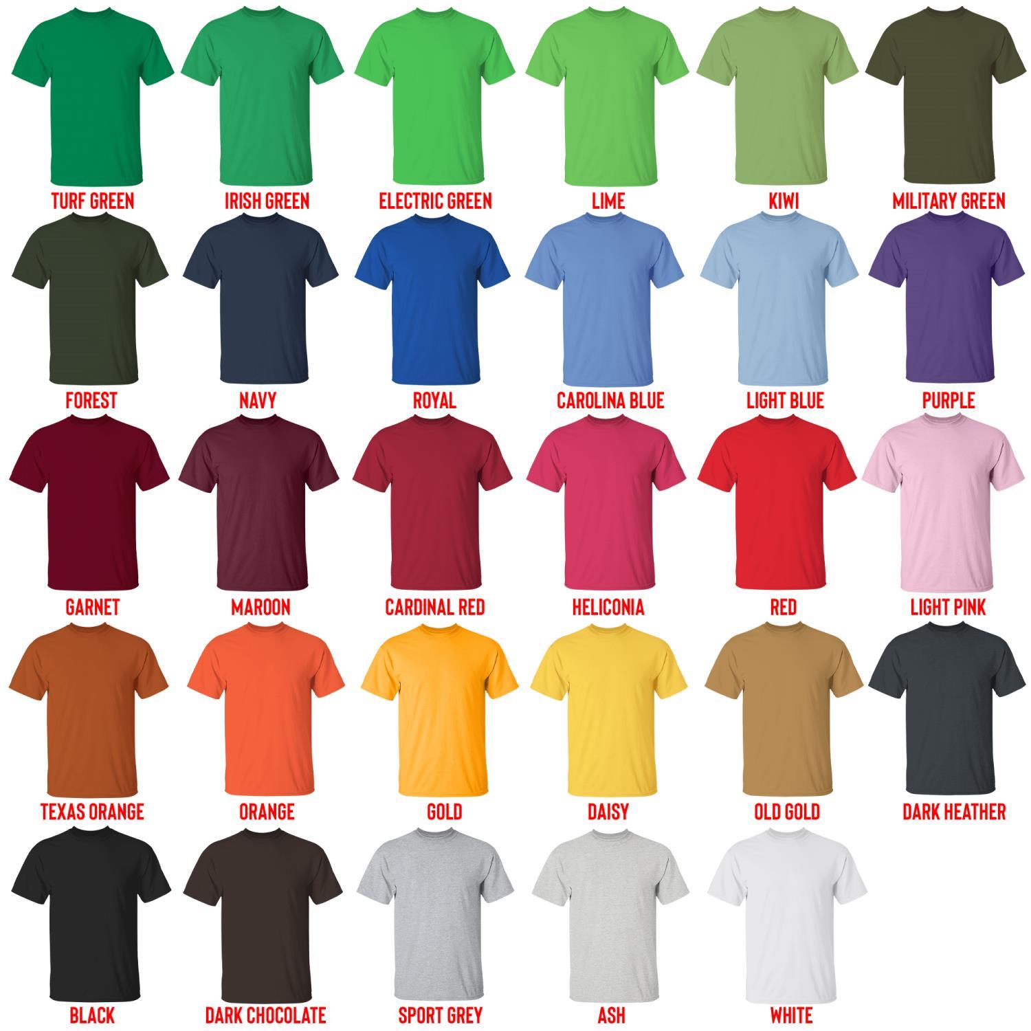 t shirt color chart - Arknights Store