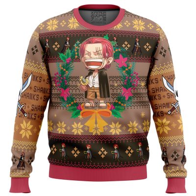 Christmas Shanks One Piece men sweatshirt FRONT mockup - Arknights Store